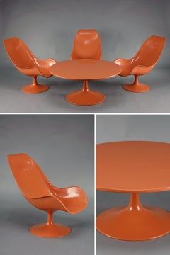 1970s Tulip chairs and coffee table