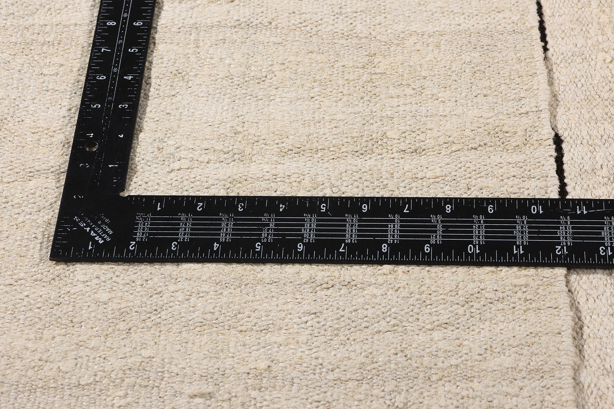 20th Century 1970's Turkish Kilim Rug with Minimalist Style For Sale