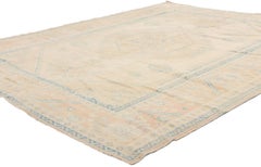 1970's Muted Turkish Oushak Carpet with Modern Style