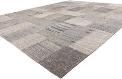 1970's Turkish Patchwork Kilim Rug with Modern Style
