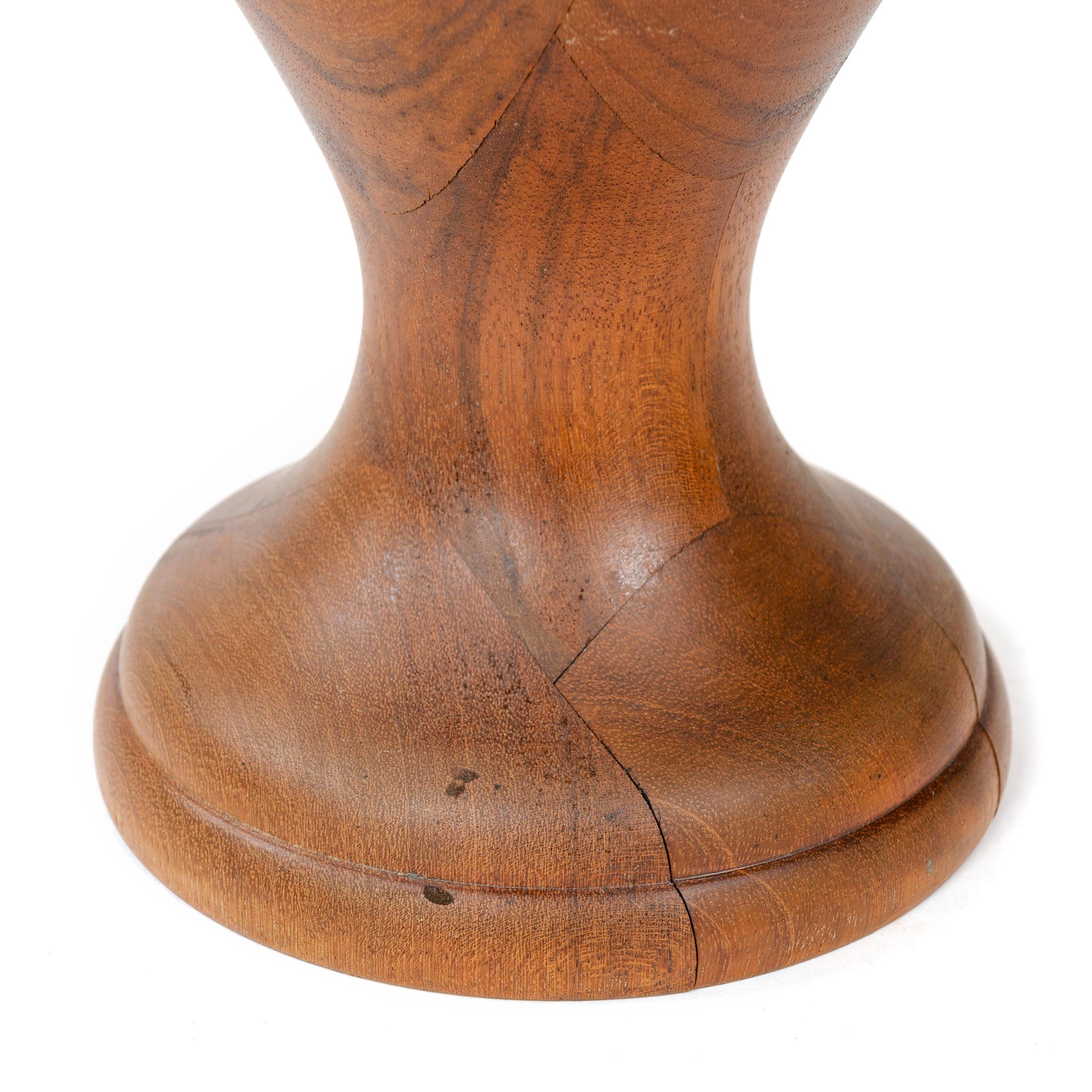 wooden floor vase