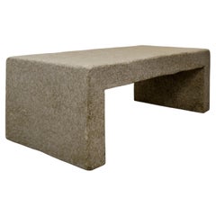 1970s U-Shaped Fiberglass Coffee Table in the style of André Cazenave