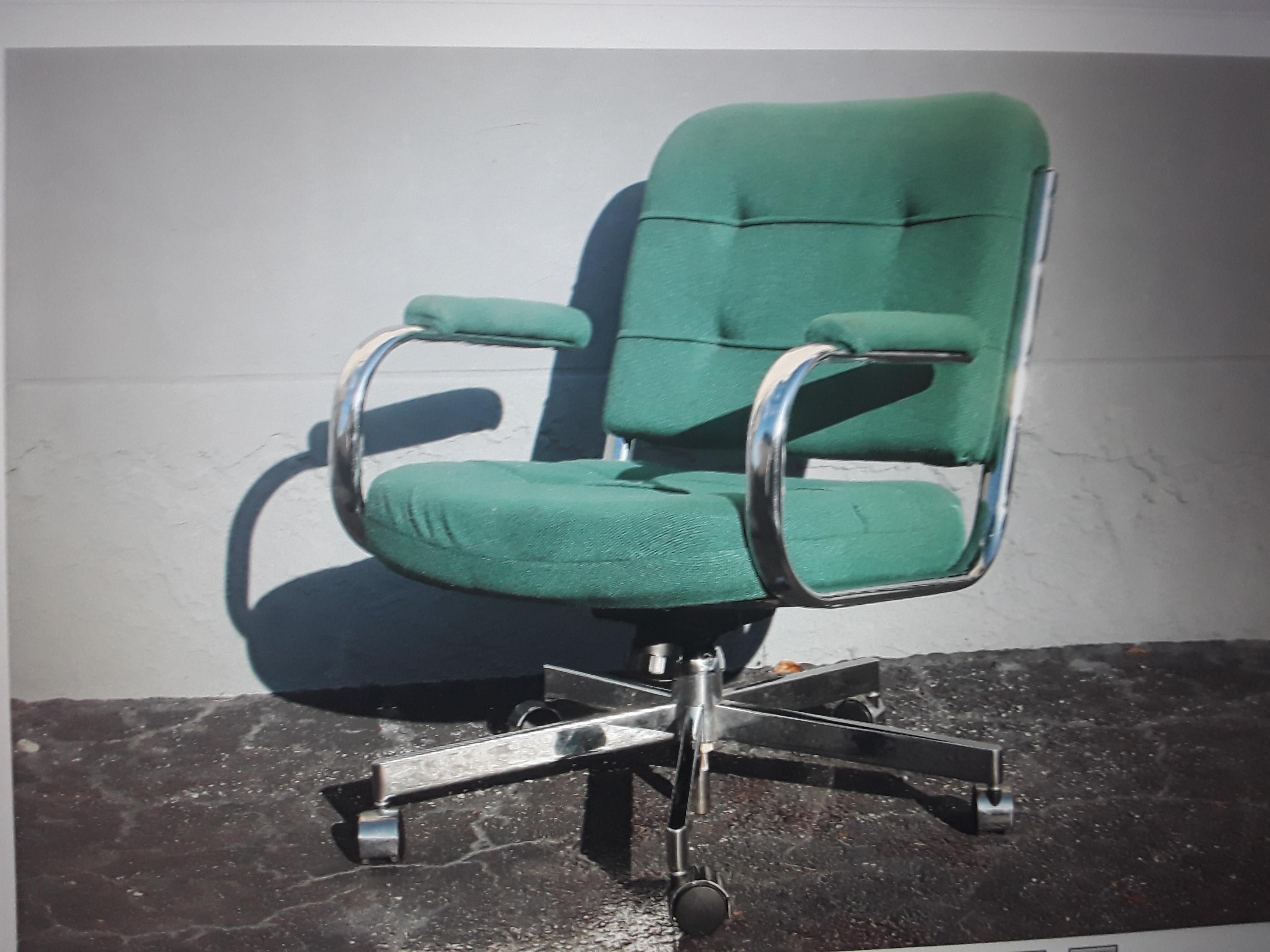 1970's Ultra Modern Adjustable Office Desk Chair For Sale 5