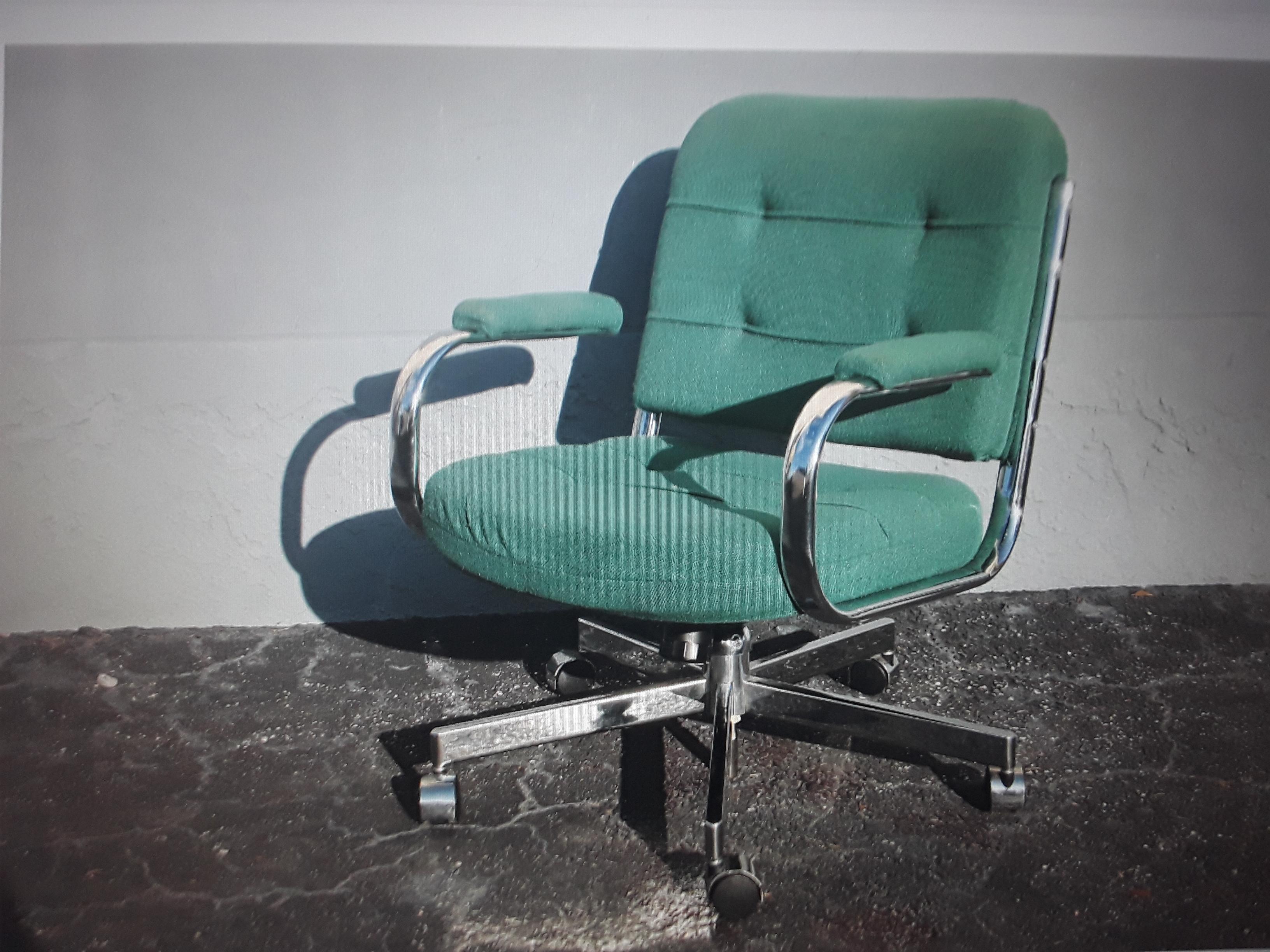 1970's Ultra Modern Adjustable Office Desk Chair For Sale 6