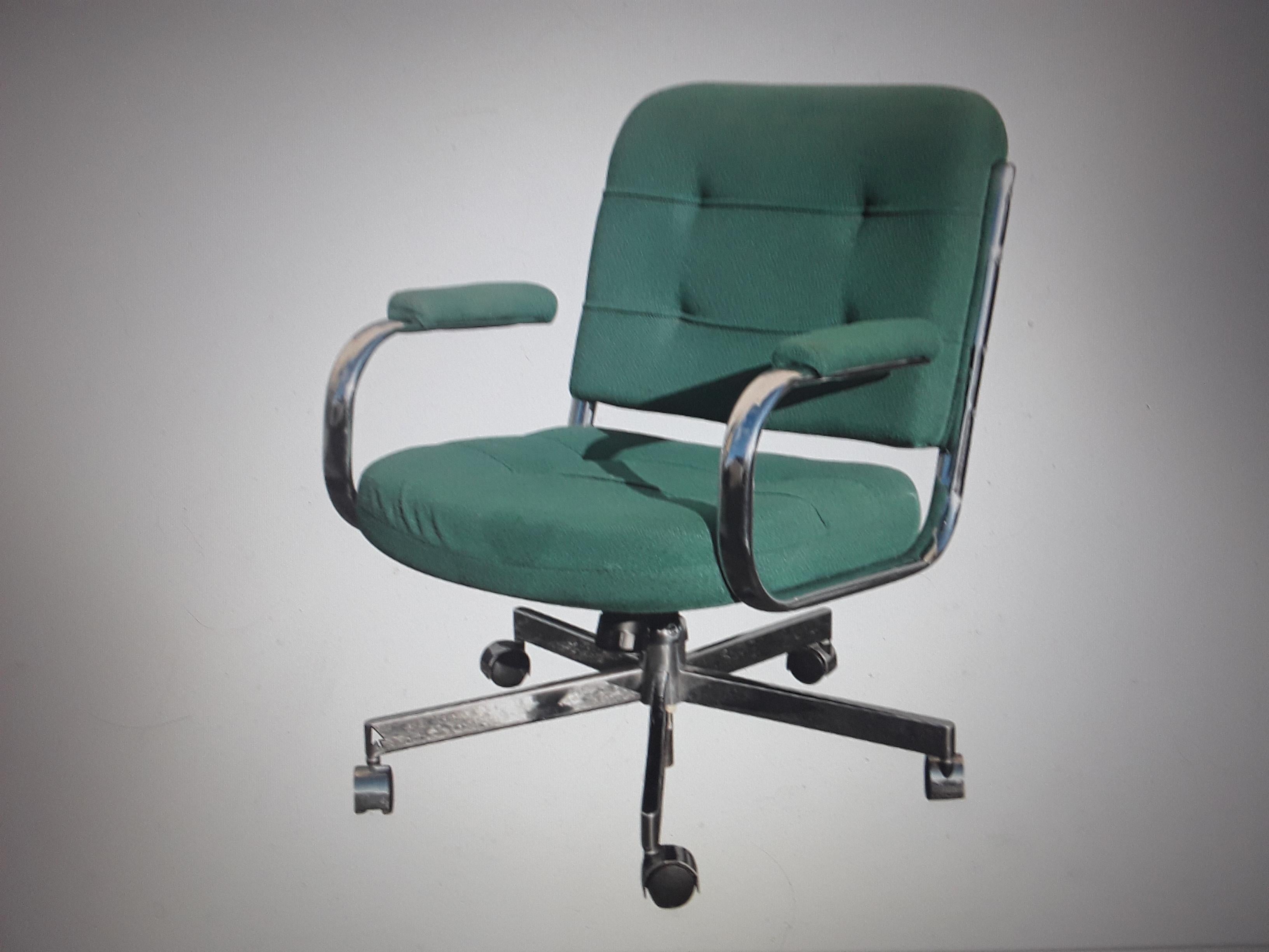 1970's Ultra Modern Adjustable Office Desk Chair For Sale 7