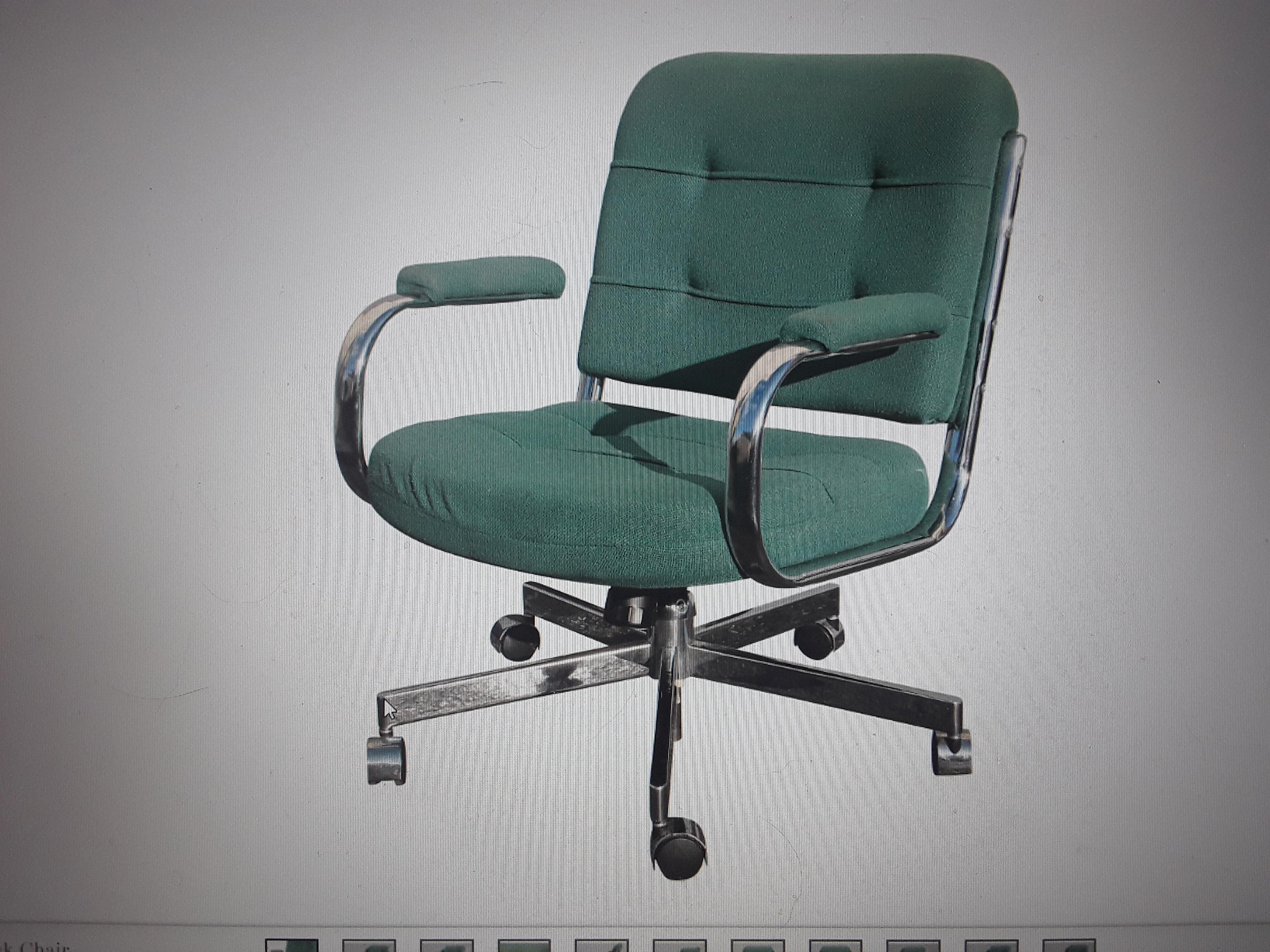 1970's Ultra Modern Adjustable Office Desk Chair For Sale 8