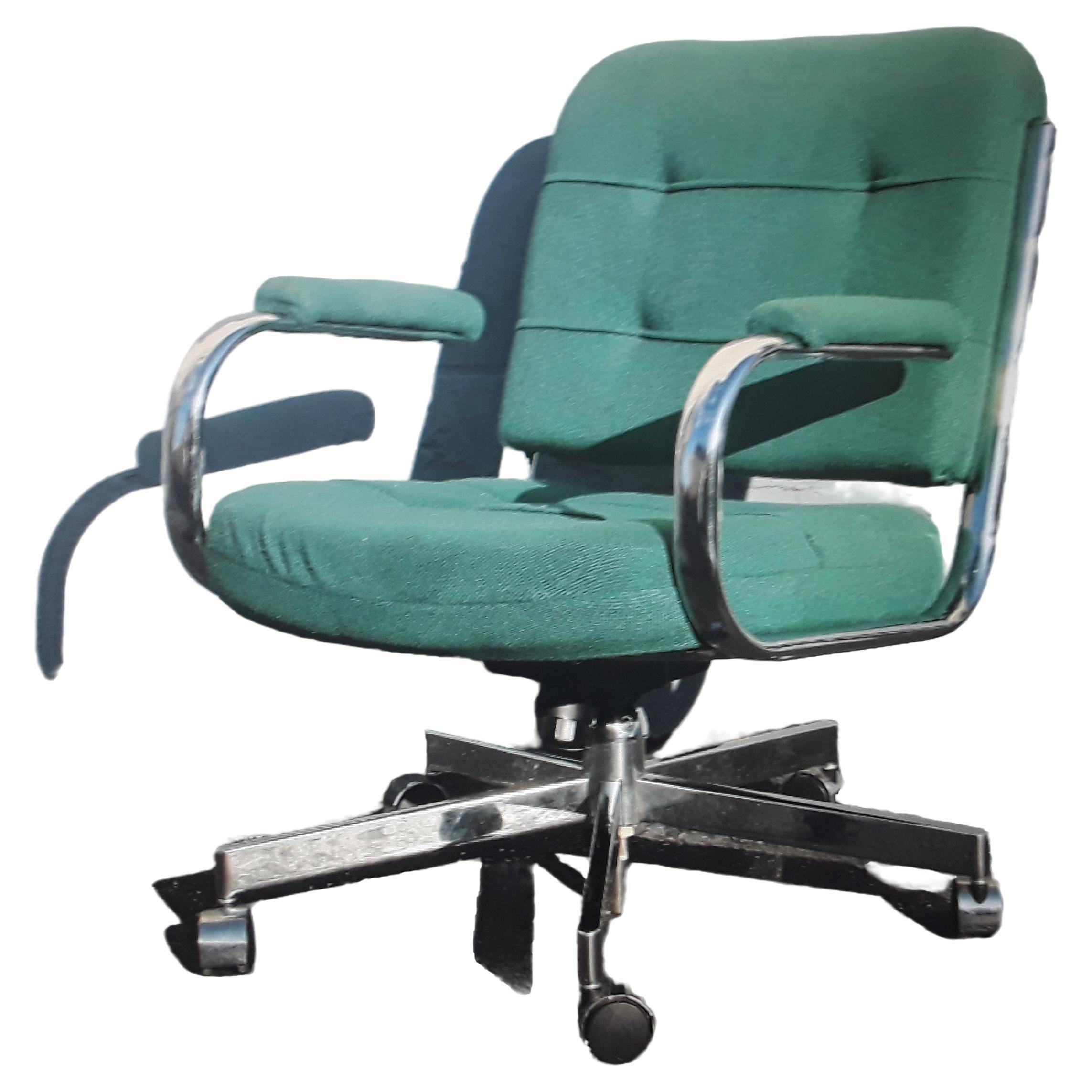 1970's Ultra Modern Adjustable Office Desk Chair For Sale