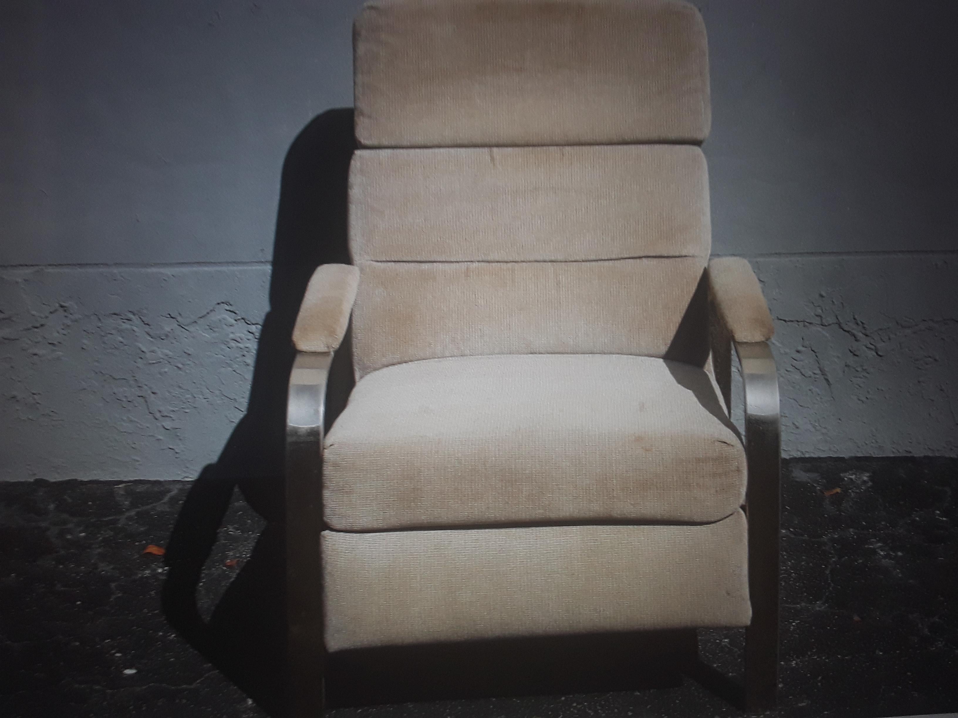 American 1970's Ultra Modern Nade for Burdines Recliner/ Lounge Chair For Sale