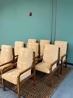 1970s Ultra Rare Ebano Veneer Dining Chairs From Mastercraft - Set of 8