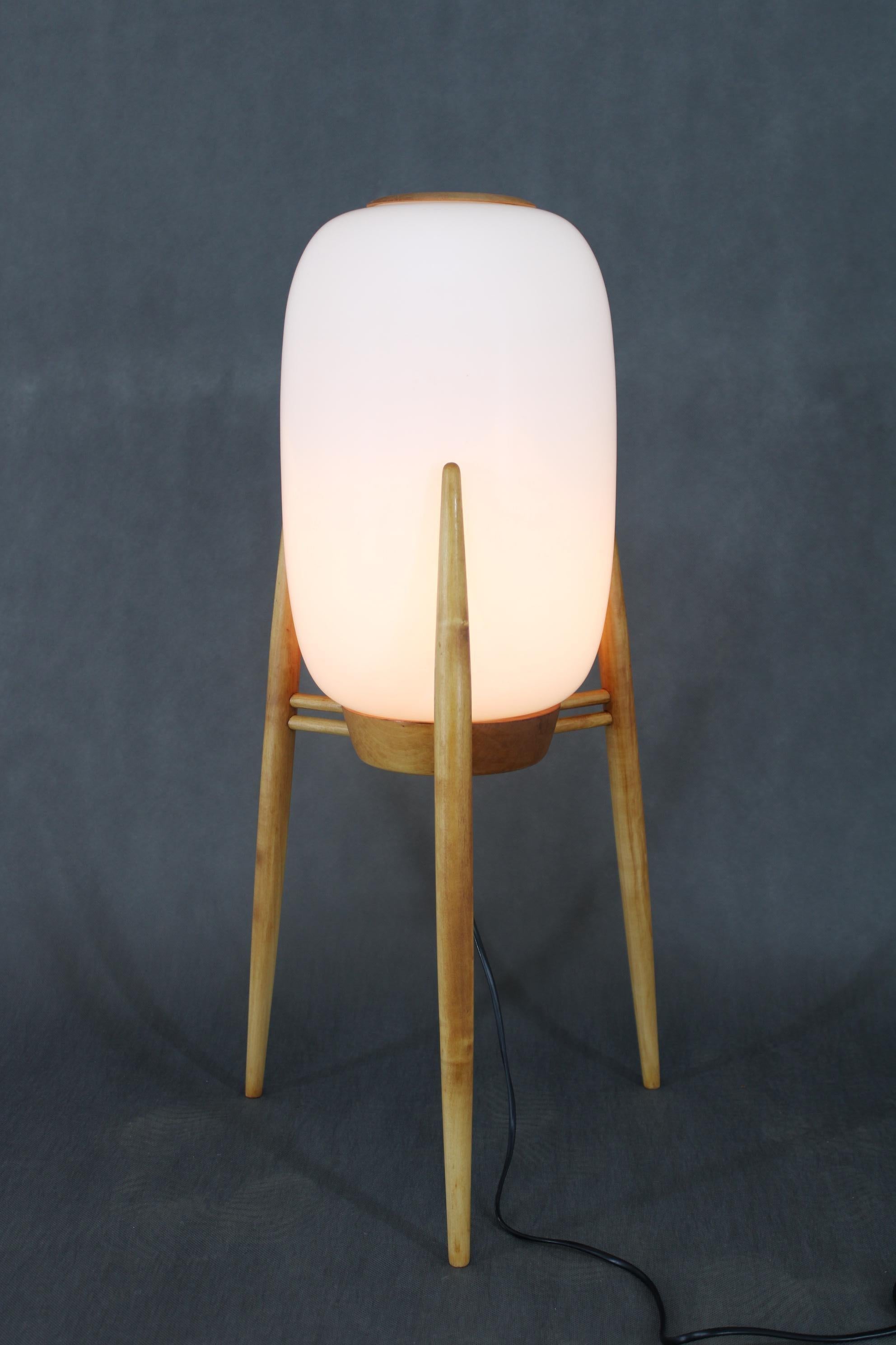 1970s ULUV Glass Floor Lamp , Czechoslovakia For Sale 7