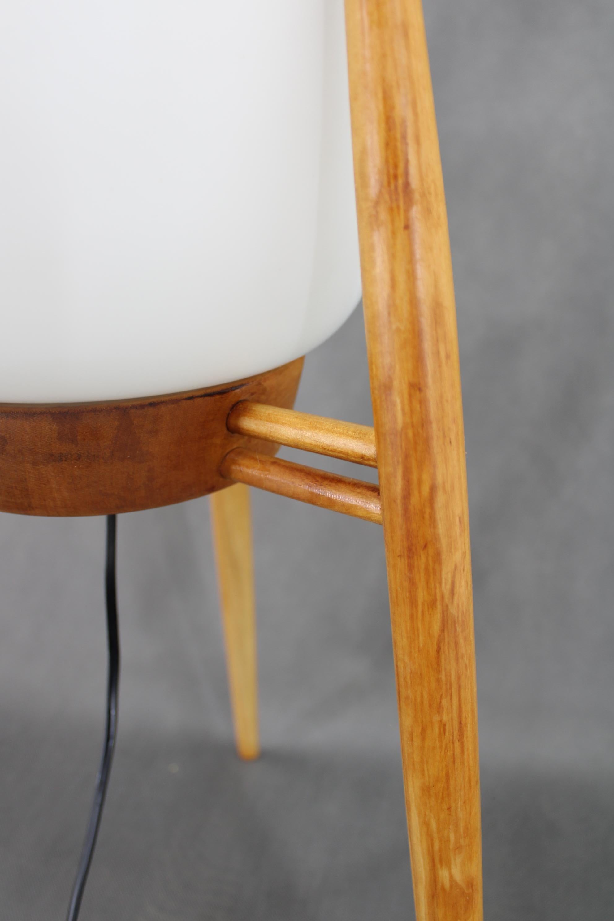 Late 20th Century 1970s ULUV Glass Floor Lamp , Czechoslovakia For Sale