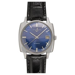 1970's Ulysse Nardin Vintage Mens Retro Automatic Watch - Stainless Steel