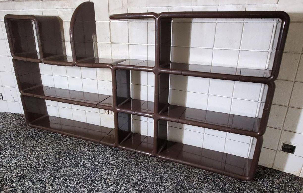 Mid-Century moderno Scaffalatura modulare Umbo degli anni '70 di Kay LeRoy Ruggles per Directional 26 Pezzi in vendita