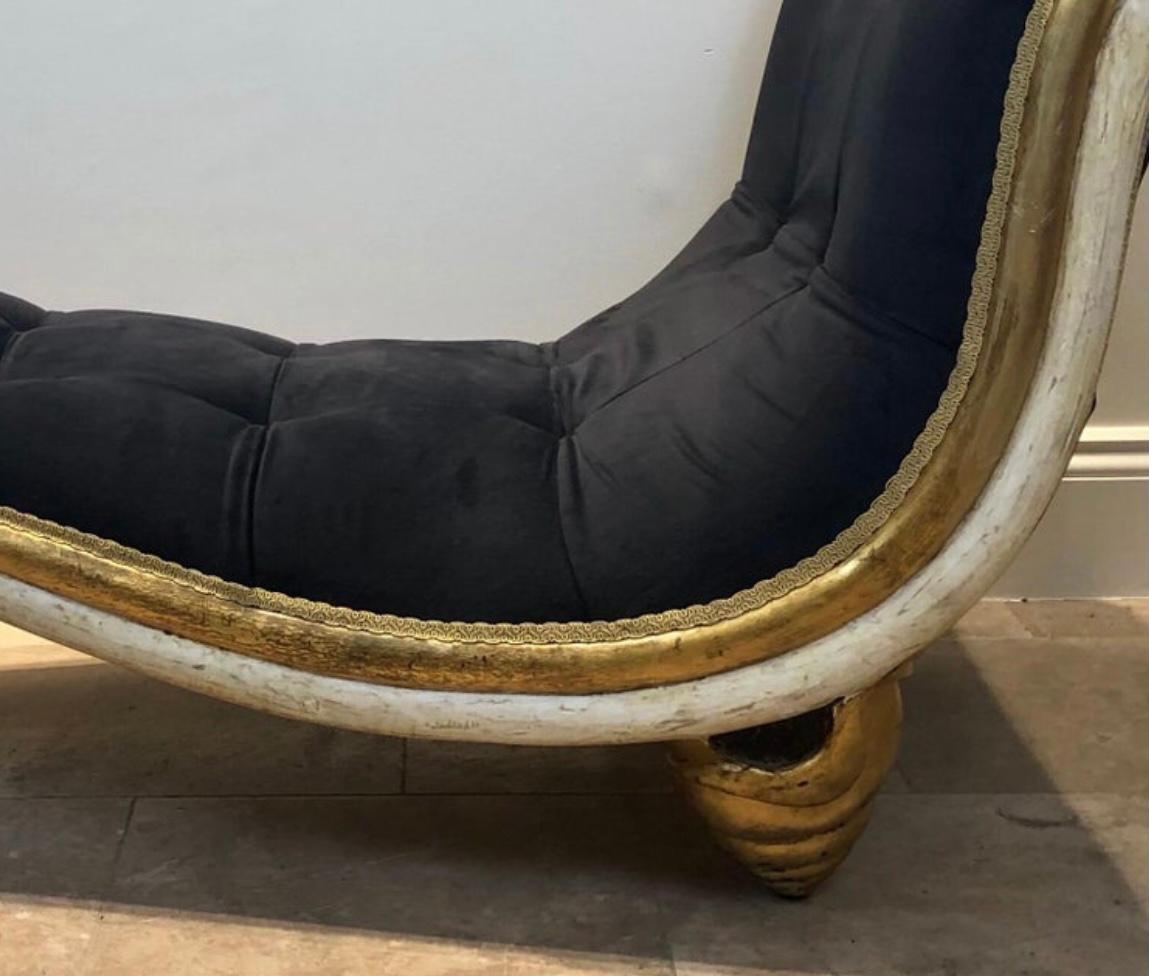 1970s Unique Italian Chaise Longue In Good Condition For Sale In London, GB