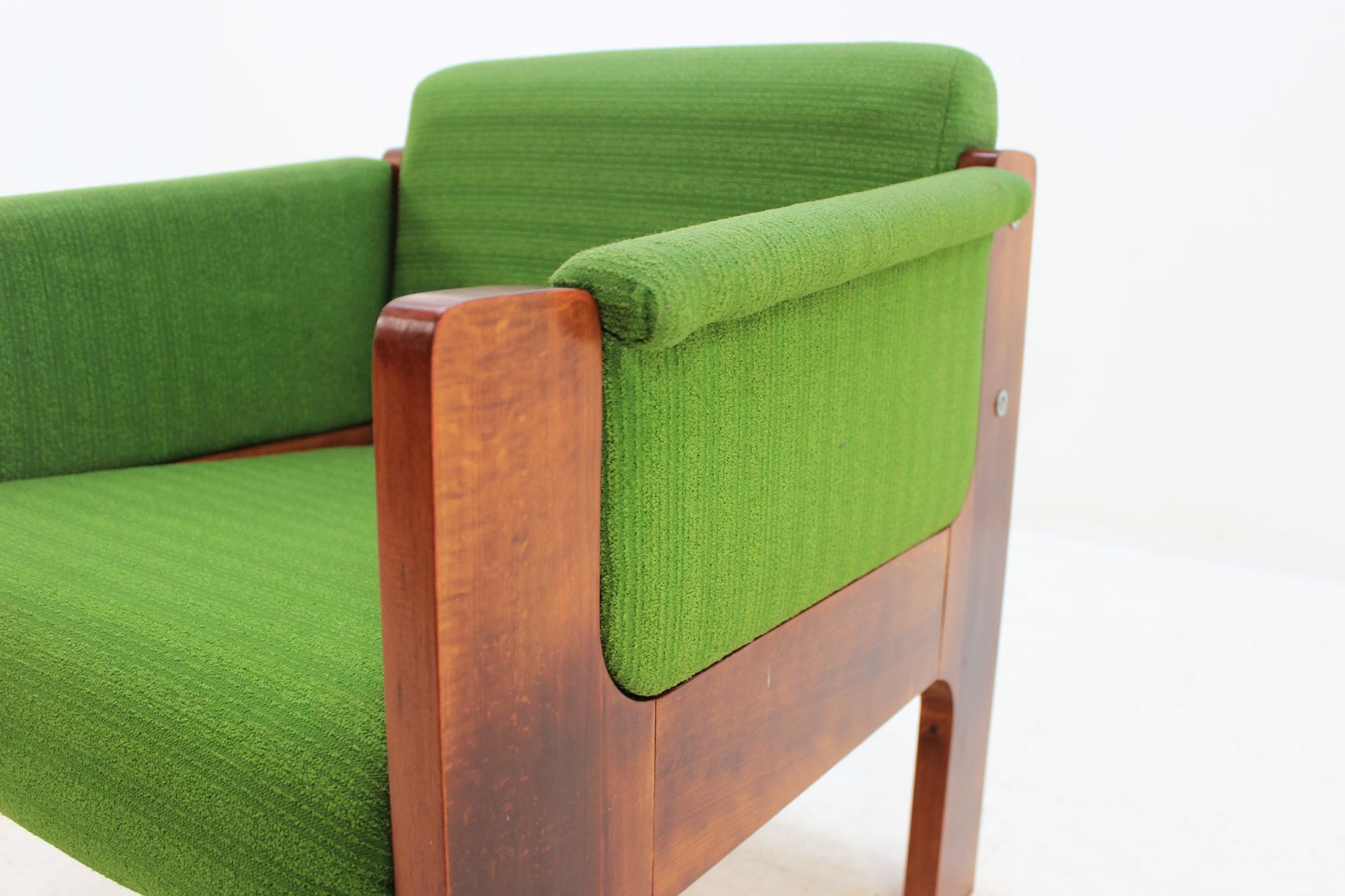 1970s Design Mid century Unique Lounge Chair, Czechoslovakia For Sale 2