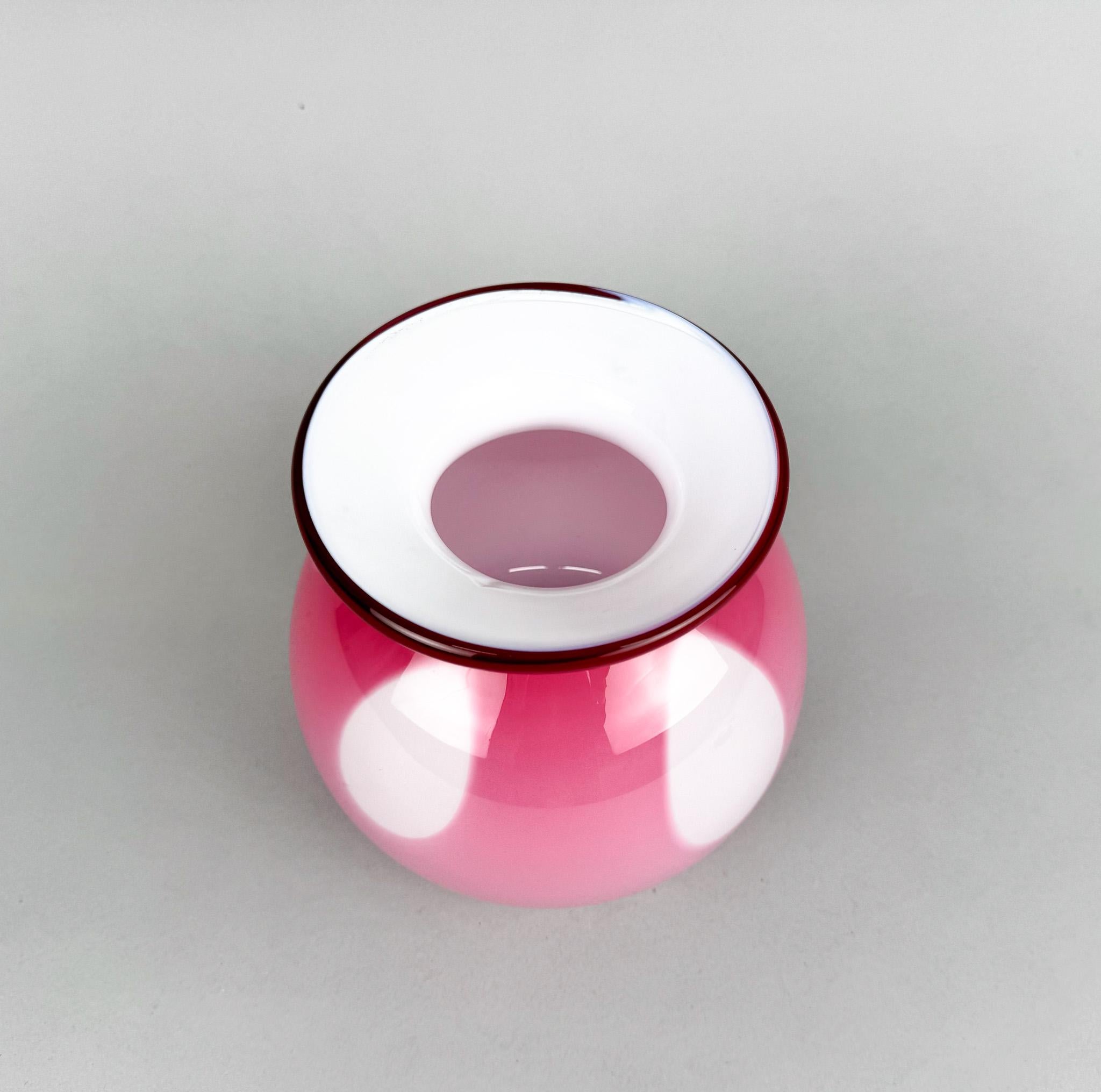 Czech 1970s Unique Vase Layered Glass For Sale