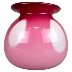 1970s Unique Vase Layered Glass