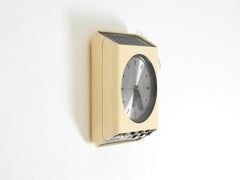 1970s UNIVERSUM Wall Clock with Radio by Adriano Rampoldi for Quelle Versand