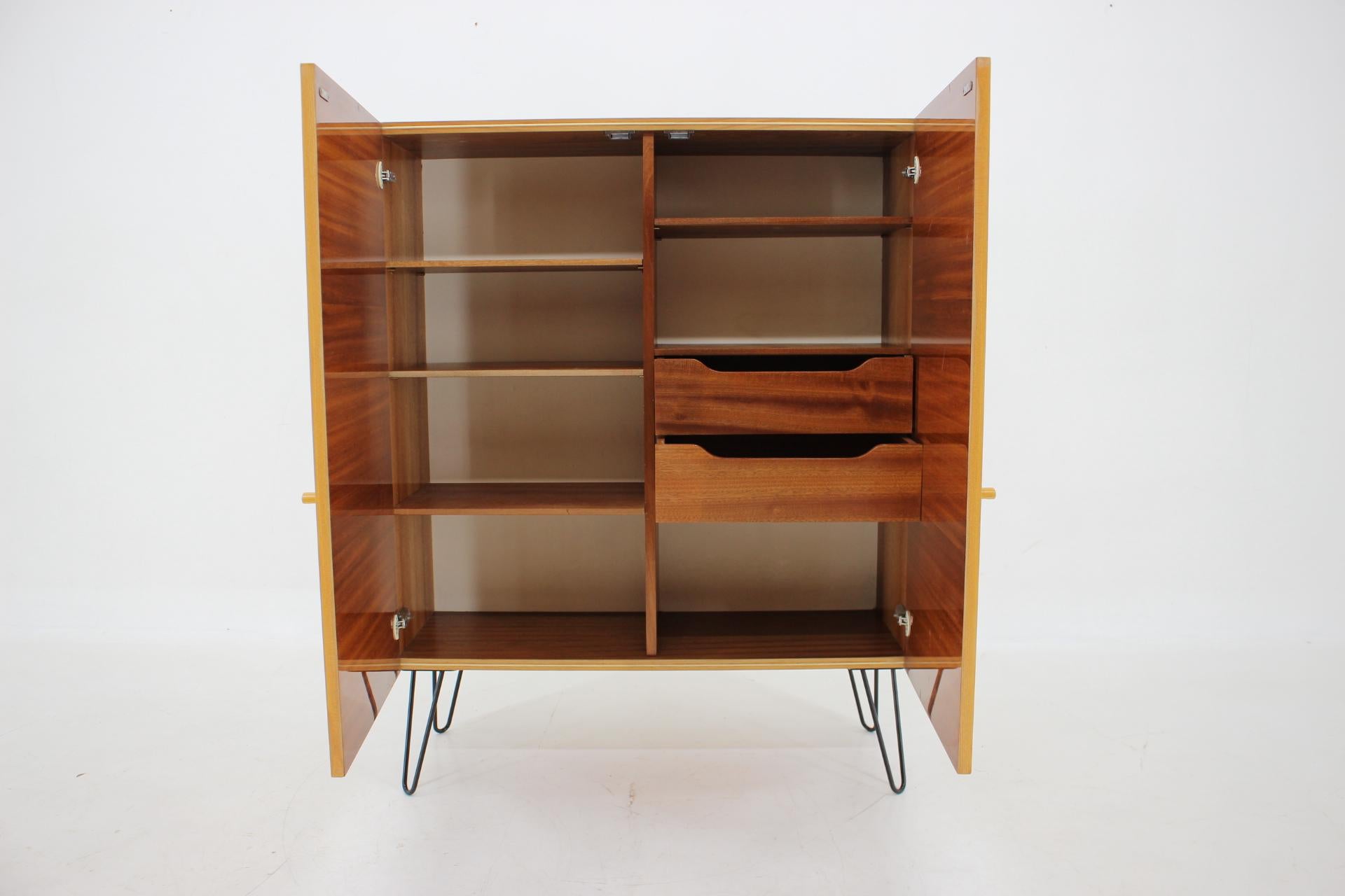 1970s Upcycled Birch Cabinet, Czechoslovakia For Sale 4