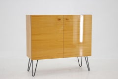 1970s Upcycled Birch Cabinet, Czechoslovakia