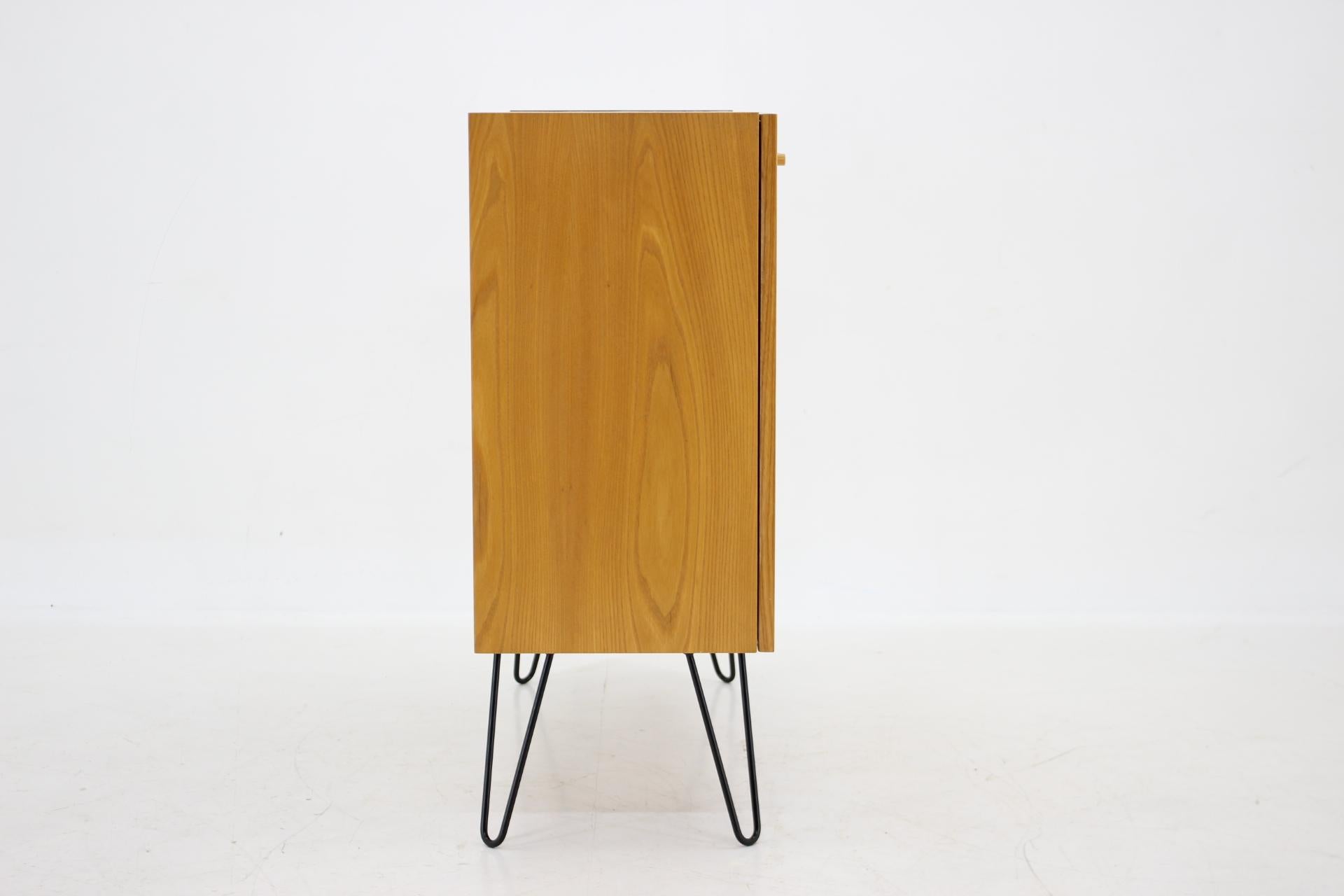 Late 20th Century 1970s Upcycled Birch Cabinet, Czechoslovakia For Sale