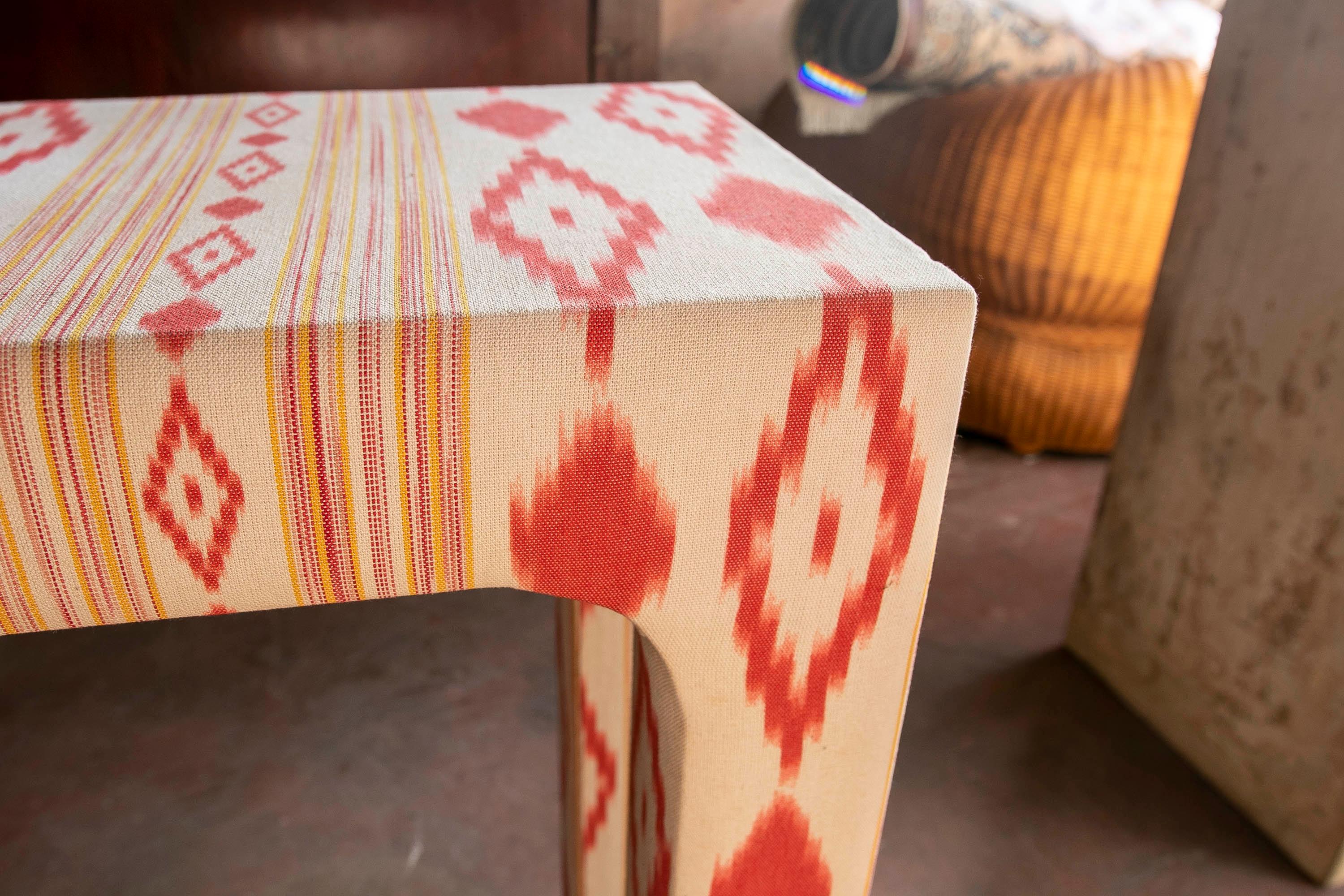 1970s Upholstered Wooden Console For Sale 10