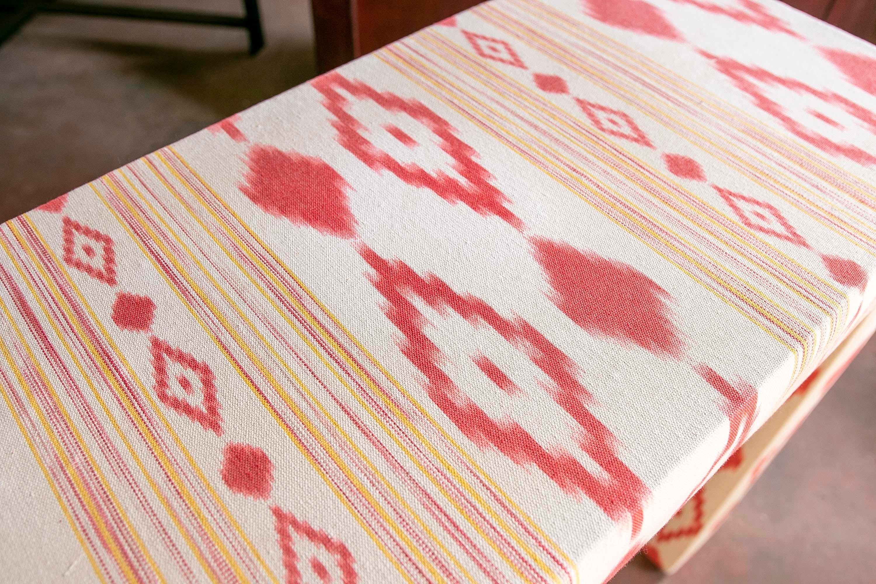 1970s Upholstered Wooden Console For Sale 2