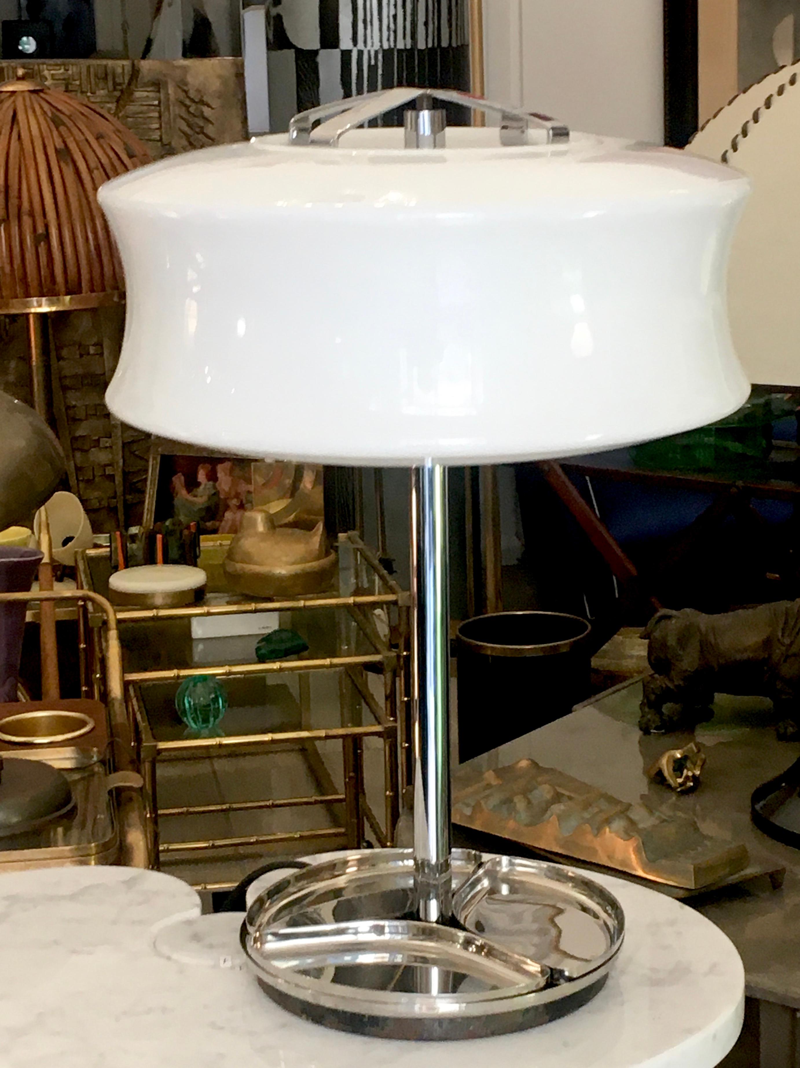 Mid-Century Modern 1970s Valenti Milano Murano Table Lamp