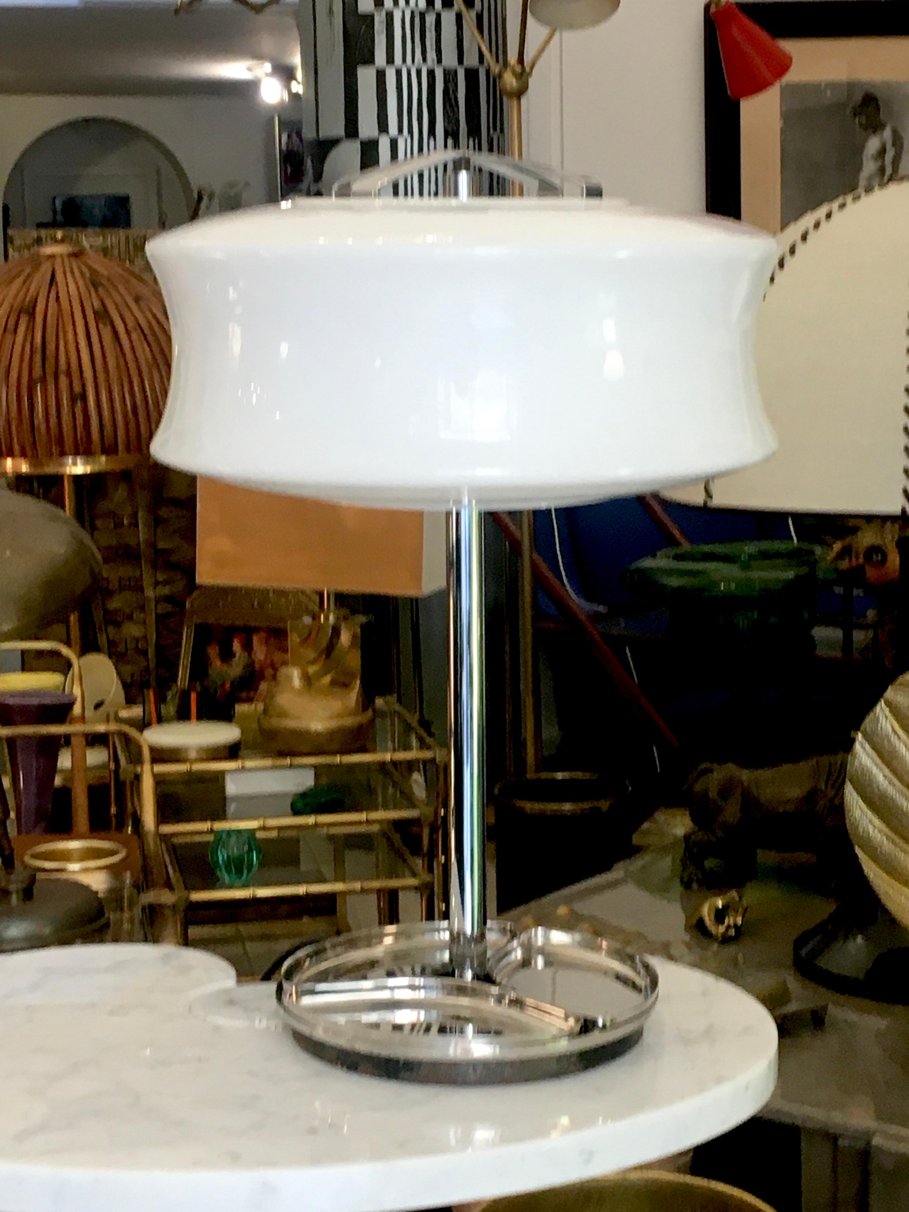 Italian 1970s Valenti Milano Murano Table Lamp