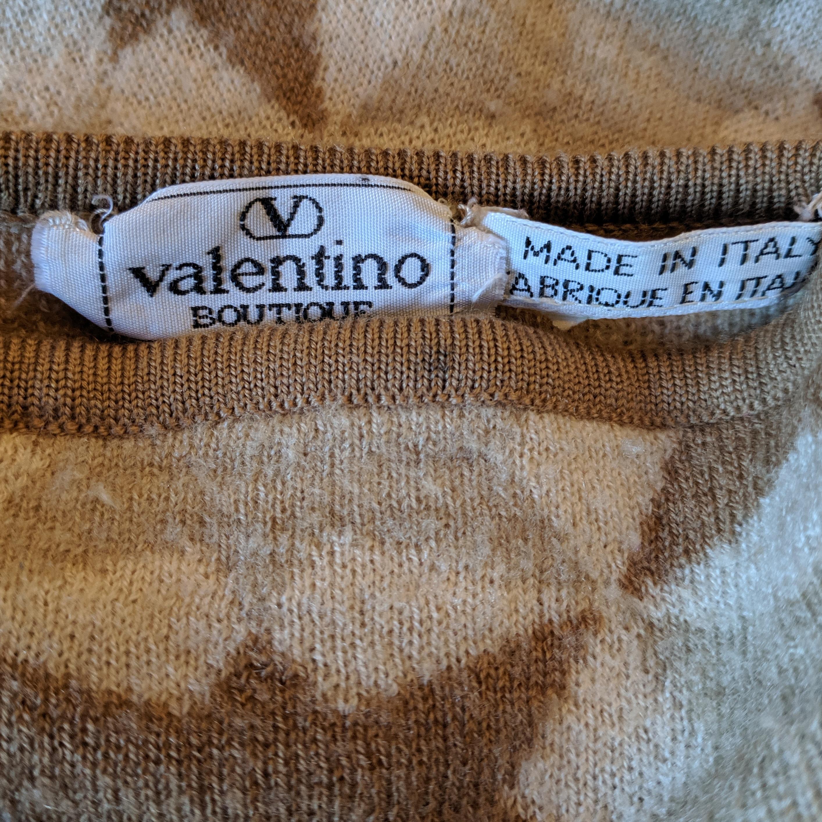 1970s Valentino Geometric Pattern Sweater 2