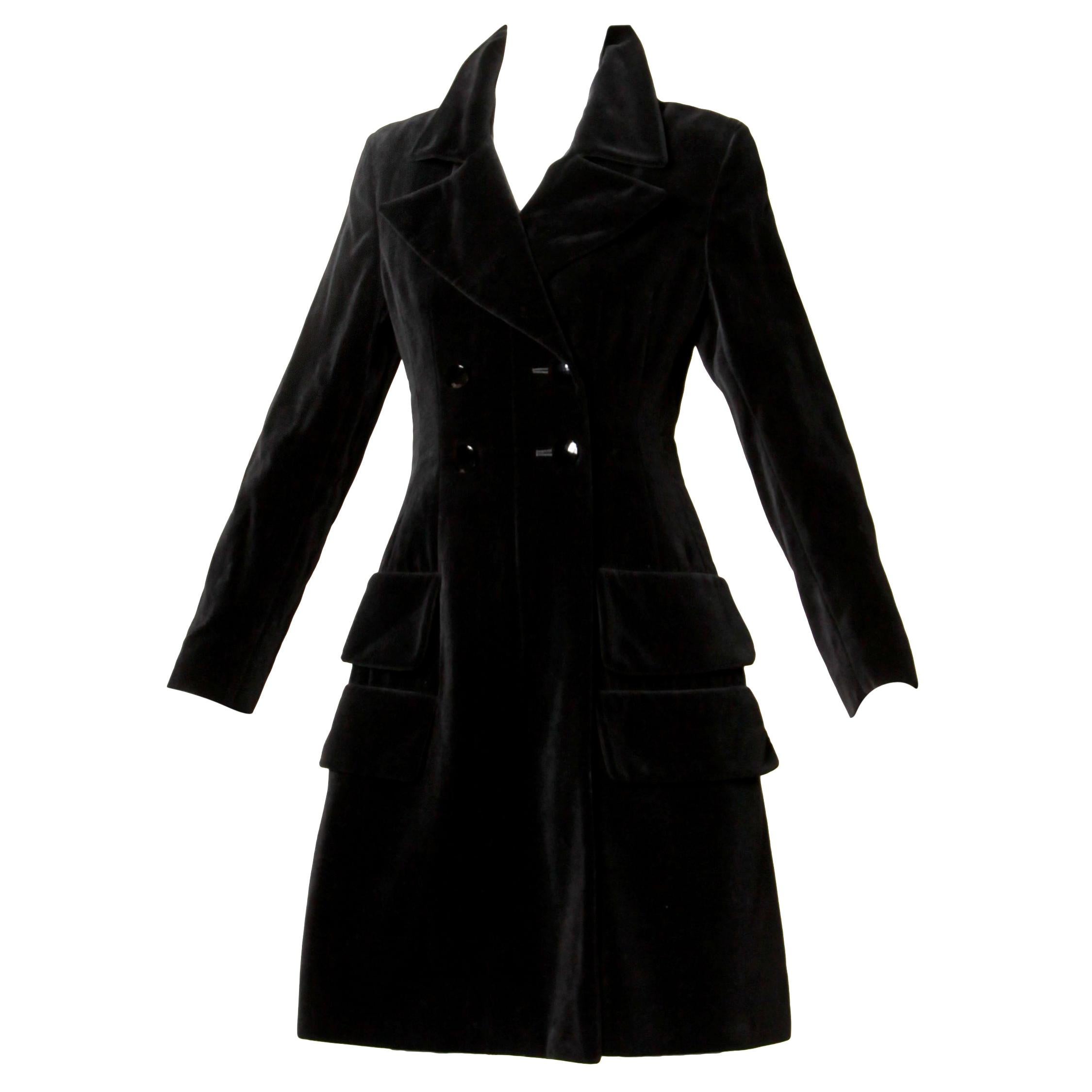 valentino black coat