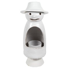 Vallauris „Snowman“ Keramiklampe aus den 1970er Jahren