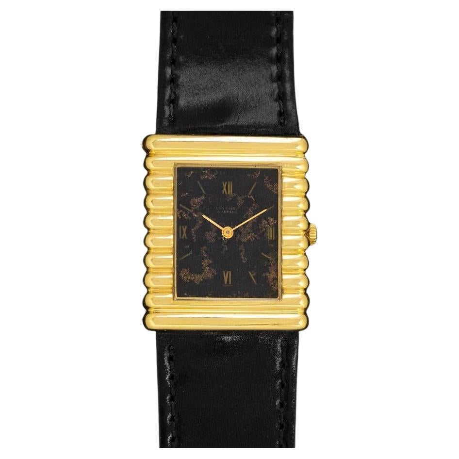 1970
s Van Cleef and Arpels VCA by Piaget Rare Vintage Mens 18K Gold Watch For Sale