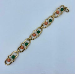 Van Cleef & Arpels Bracelet en corail et chrysoprase, années 1970