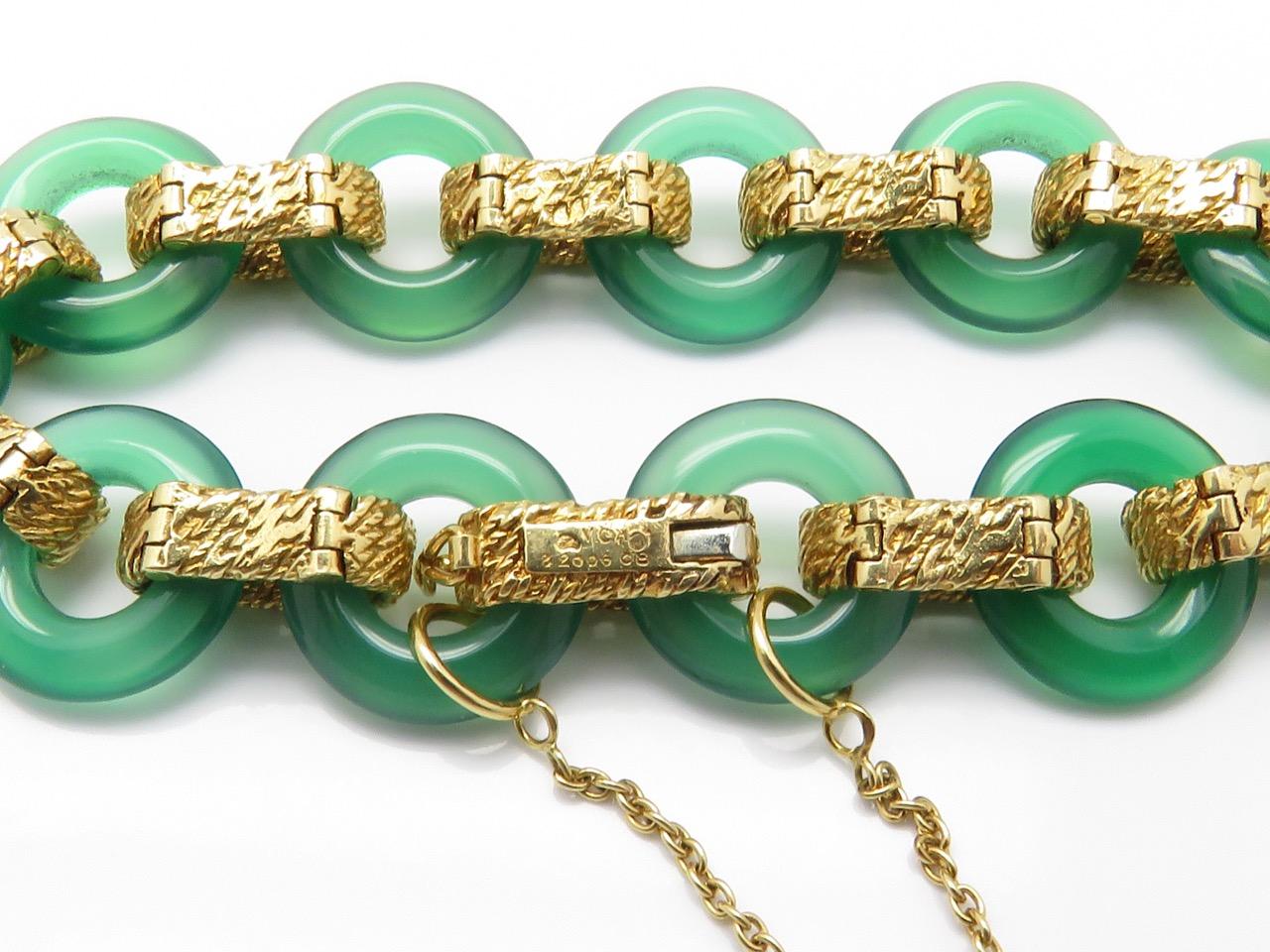 green and gold van cleef bracelet
