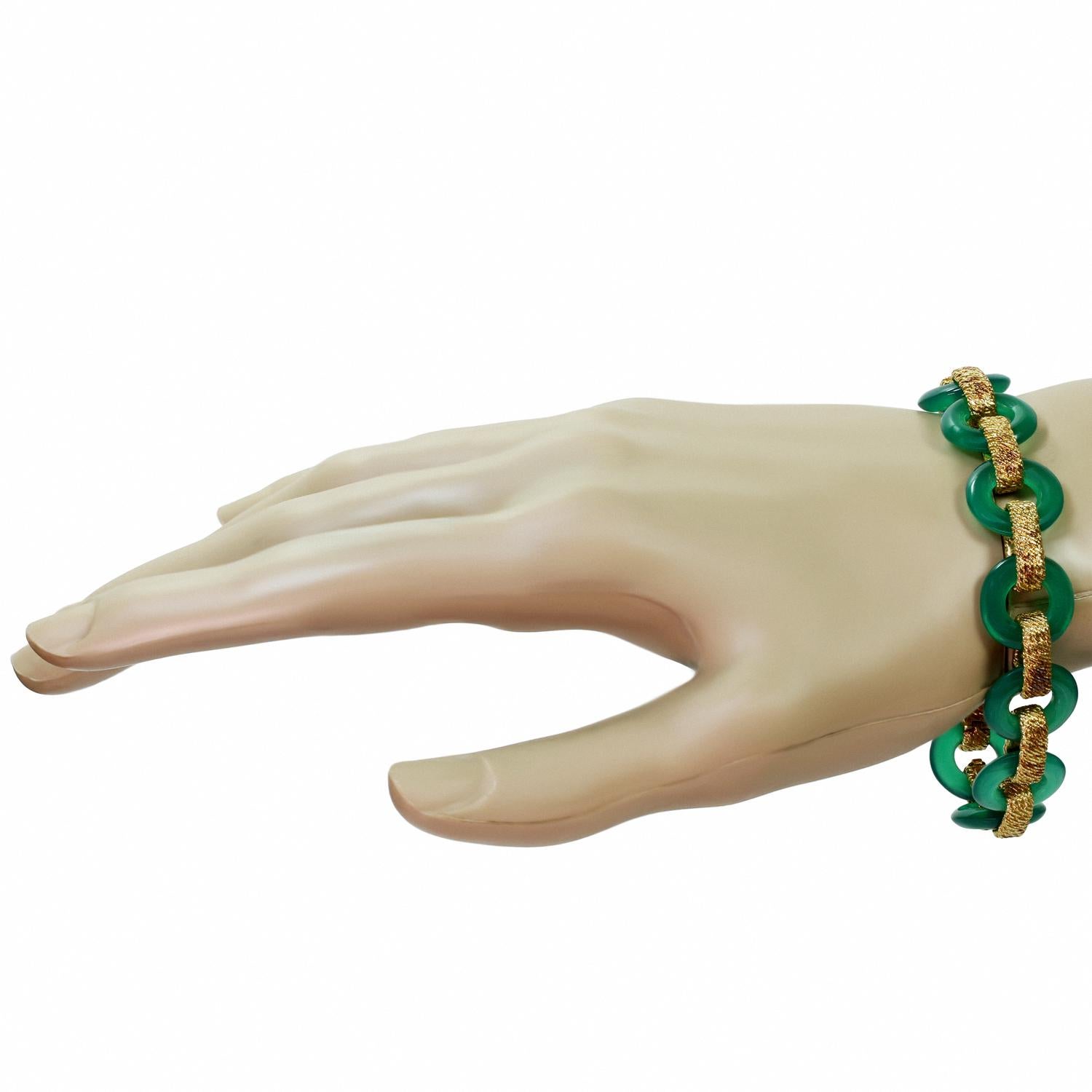 green chalcedony bracelet
