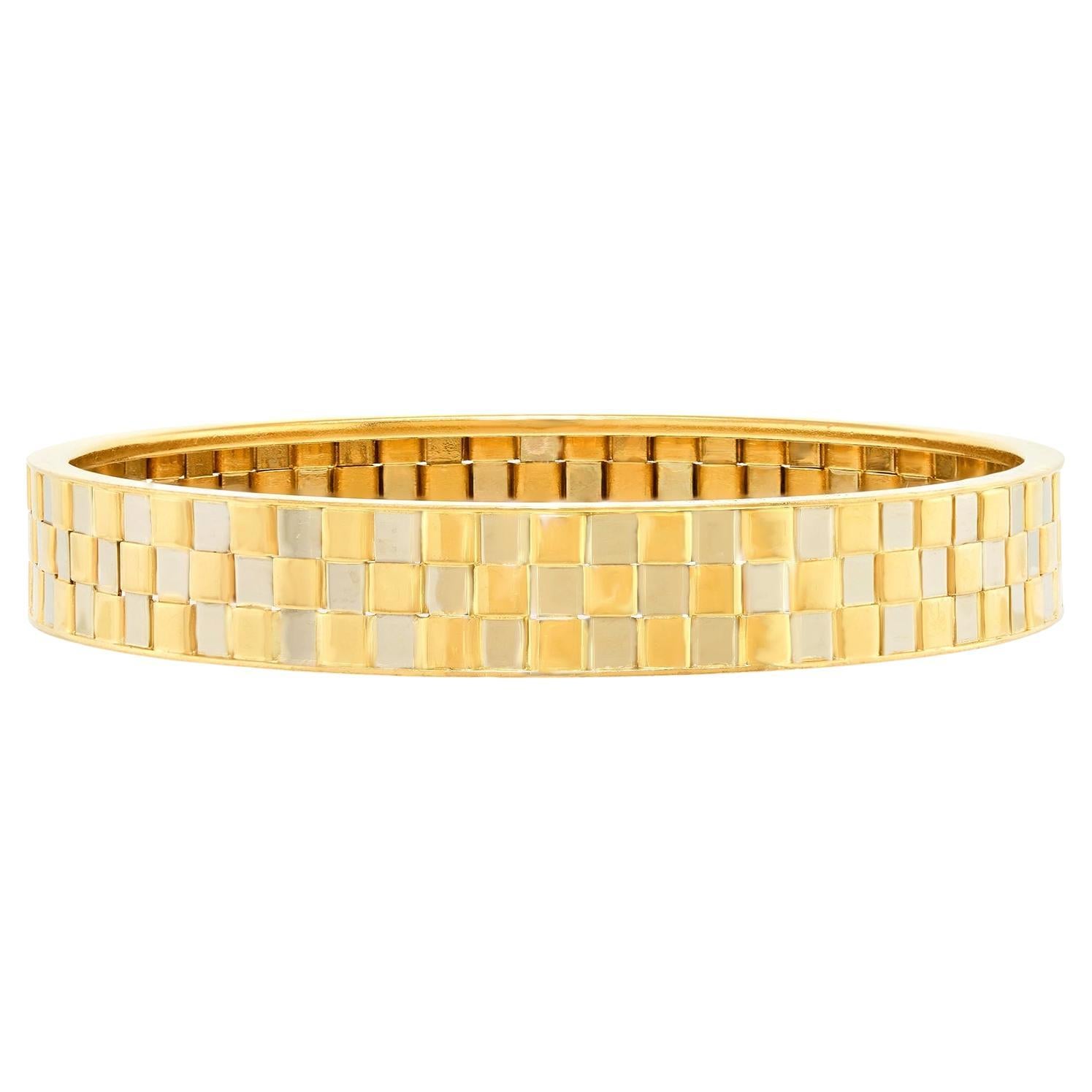 1970 Van Cleef
Arpels Mod Gold Bangle Bracelet