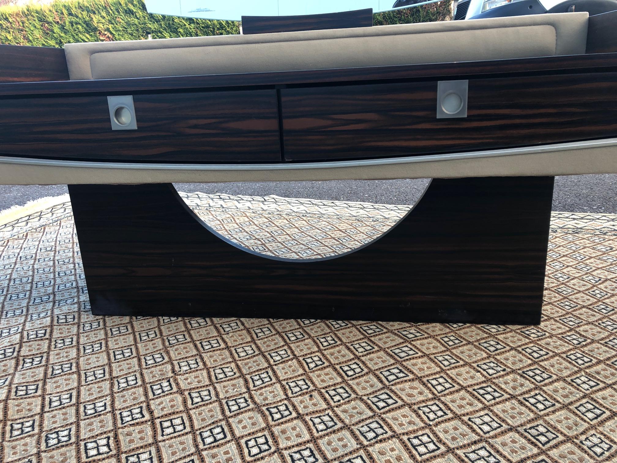 1970s Vanity in Zebra Wood For Sale at 1stDibs zebra wood bathroom