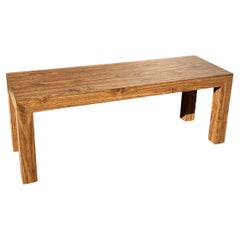 Banc Parsons en placage des années 1970