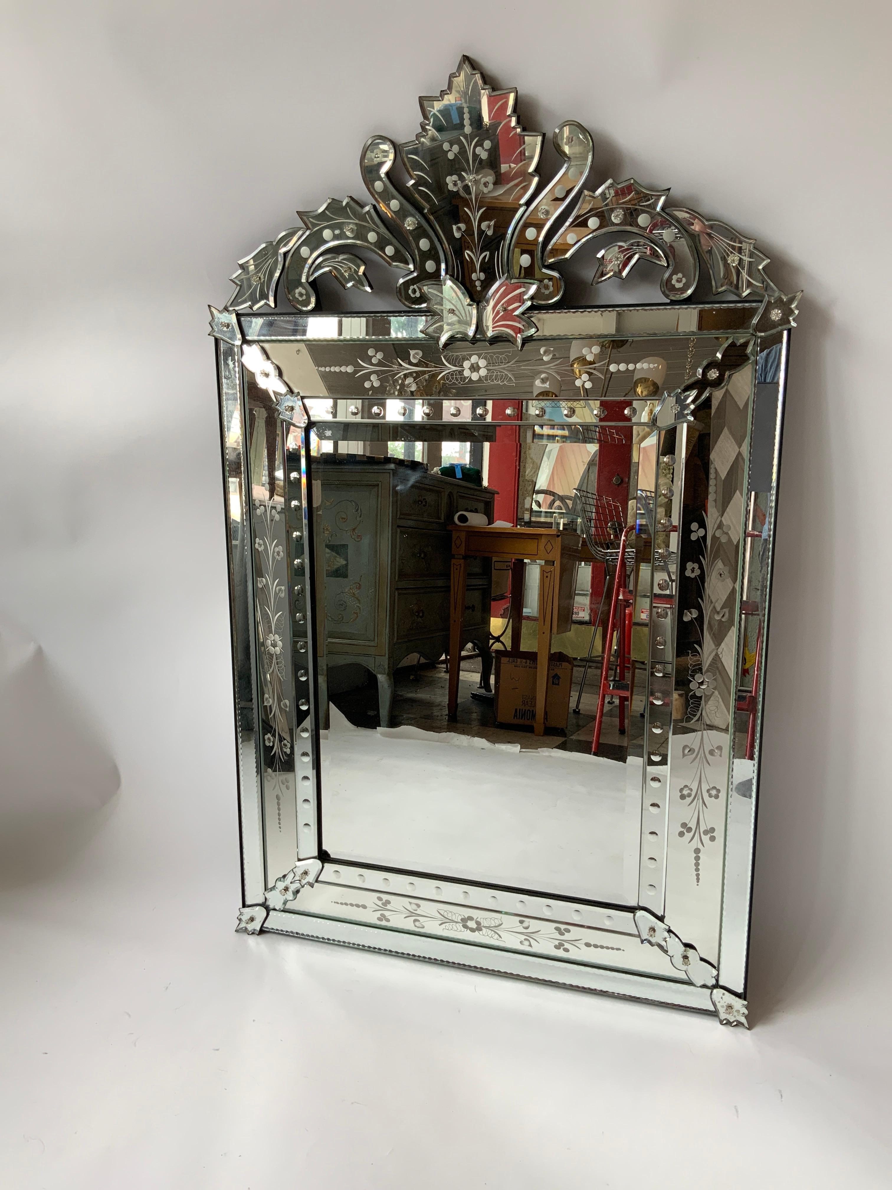 1970s Venetian mirror.