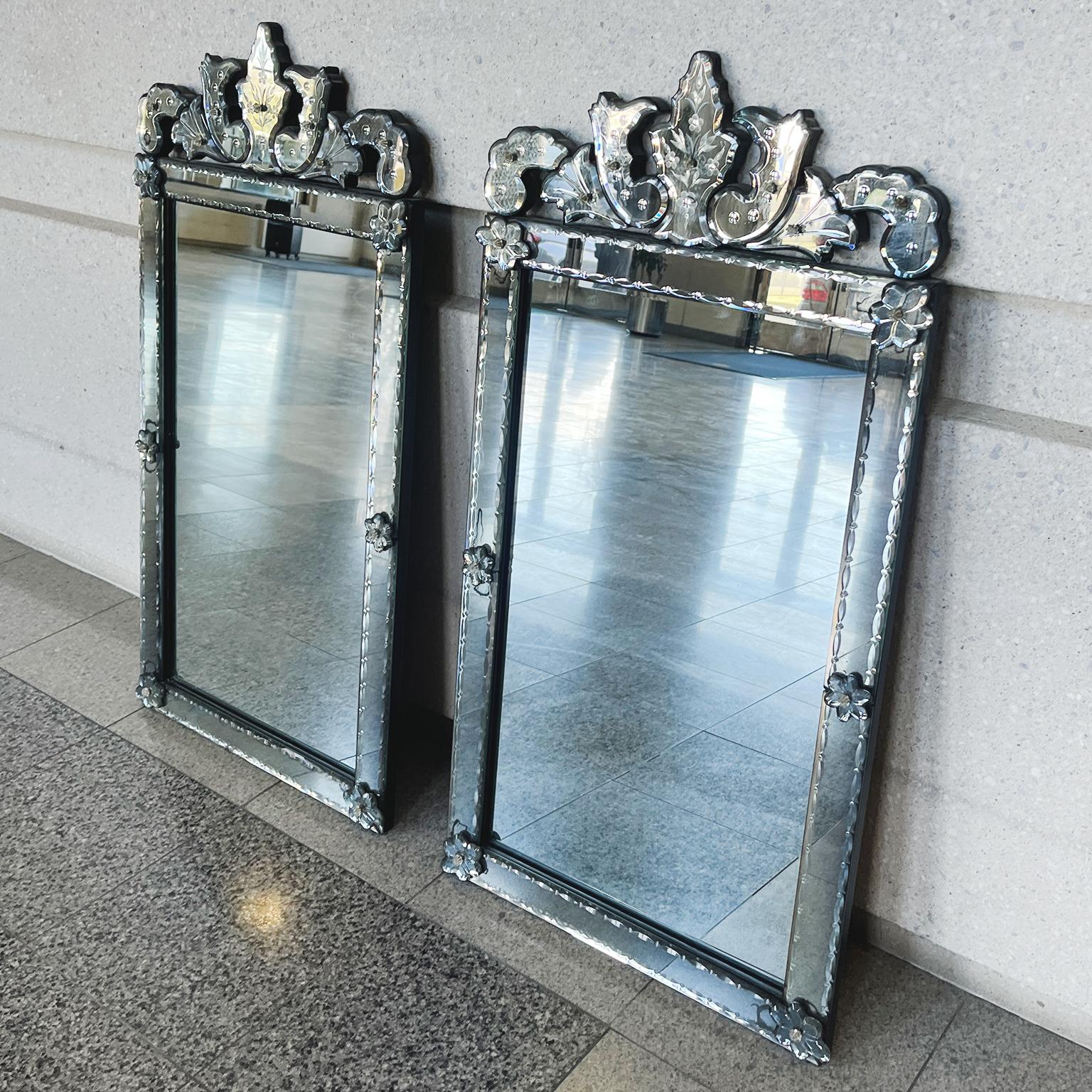 1970s Venetian Style Mirrors - a Pair 1