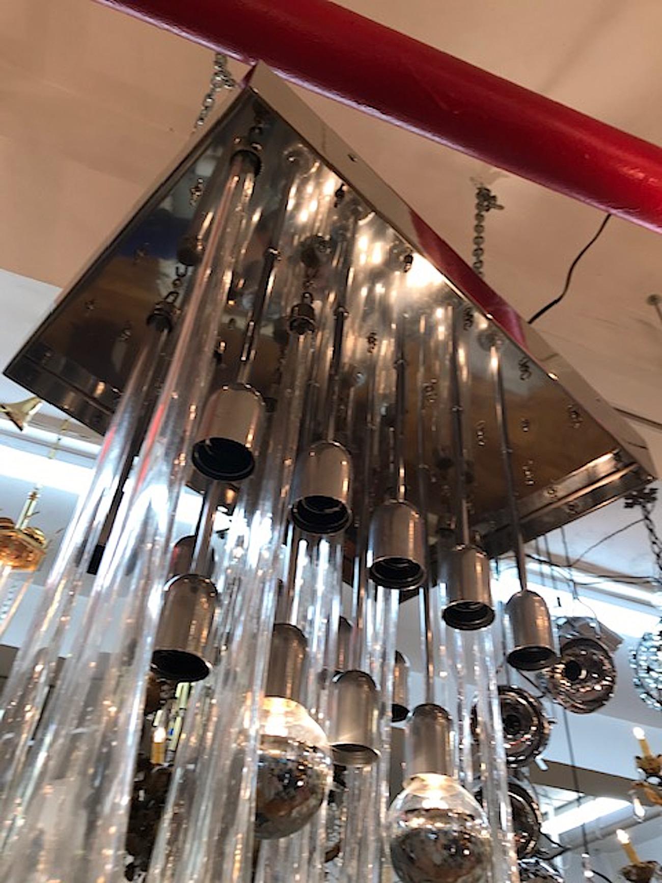 1970s Venini Gocce Chandelier designed by Ludovico Diaz de Santillana For Sale 13