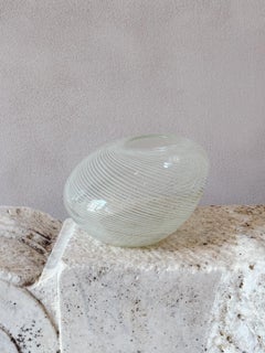 Vaso organico a righe di Venini del 1970