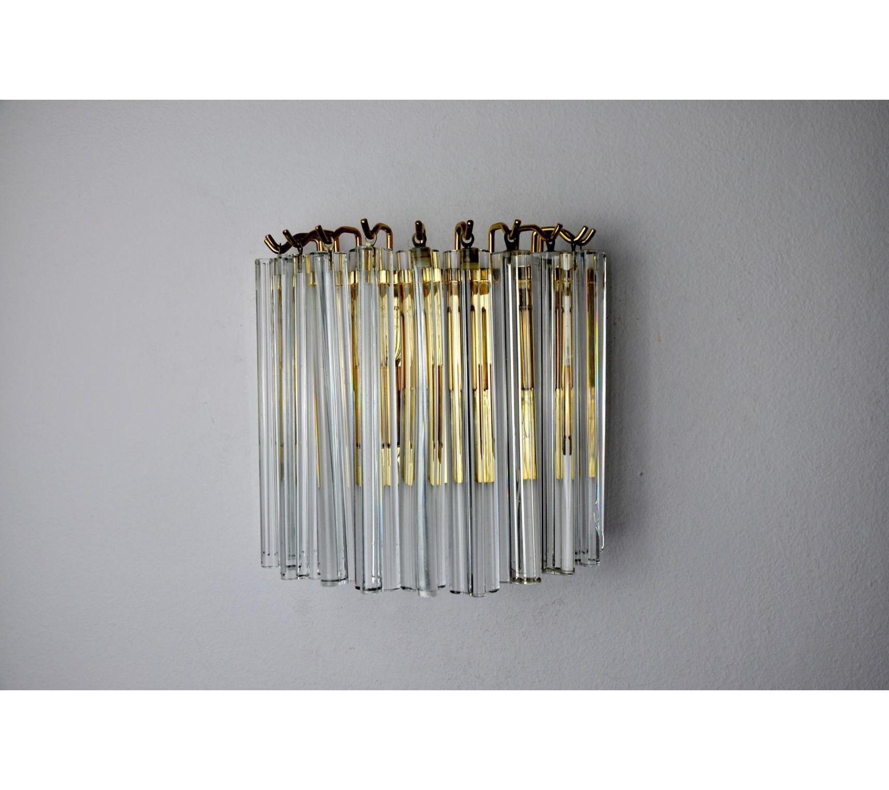 1970s Venini Wall Lamp, Italy In Good Condition For Sale In BARCELONA, ES