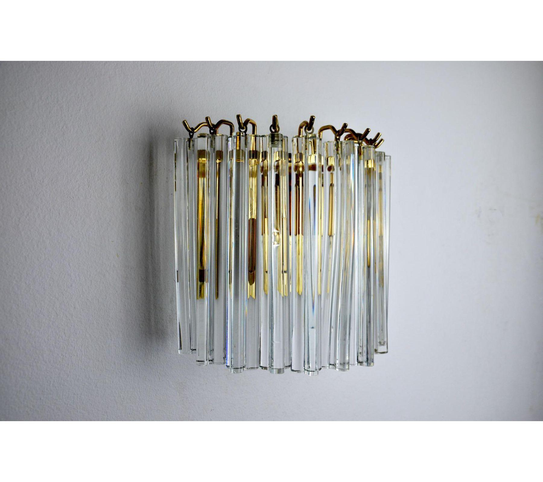 1970s Venini Wall Lamp, Italy For Sale 3