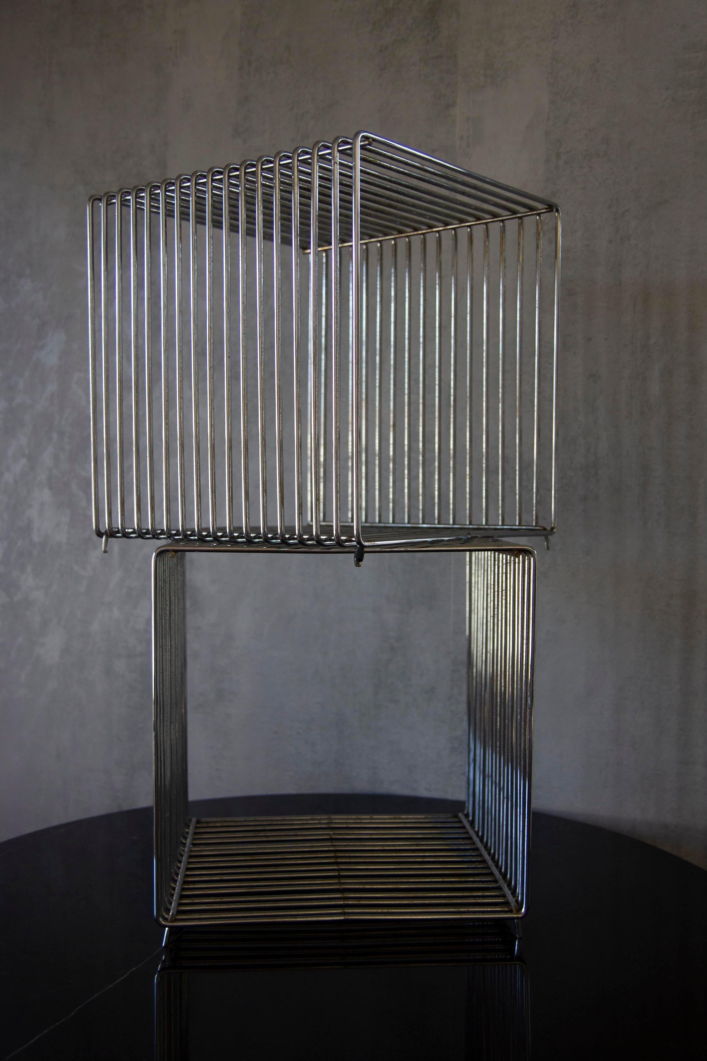 wire cube table