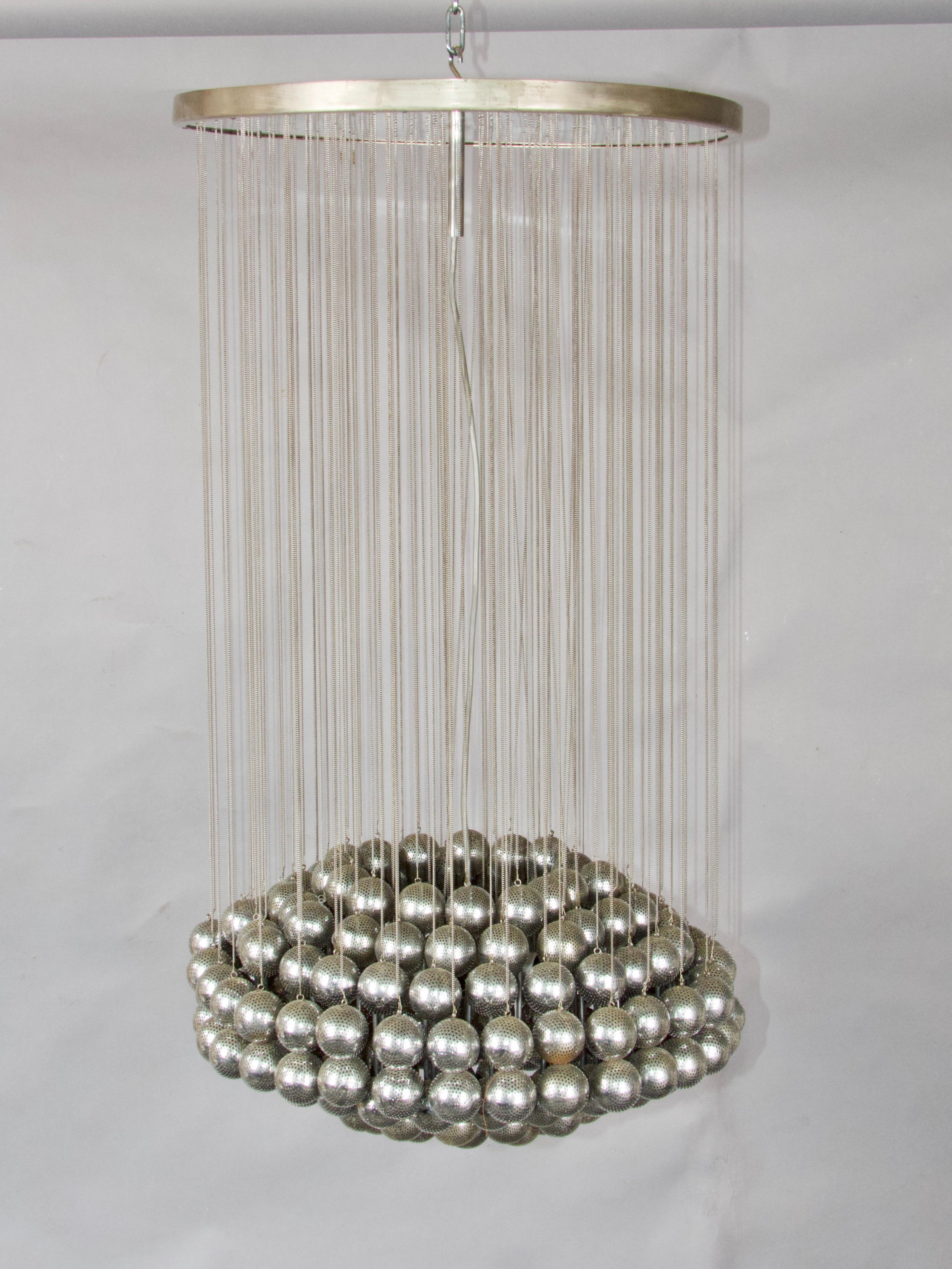 Verner Panton, anni '70, Space AGE  Lampada a sospensione Ball