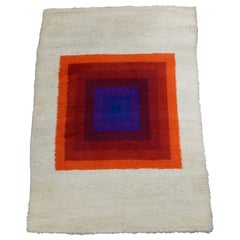 1970s Verner Panton Design Mira-Romantica Wool Rya Rug