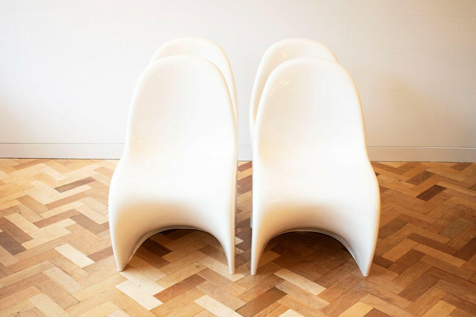 Mid-Century Modern Verner Panton Side / Dining Chairs for Herman Miller, Modernist, 1970's For Sale