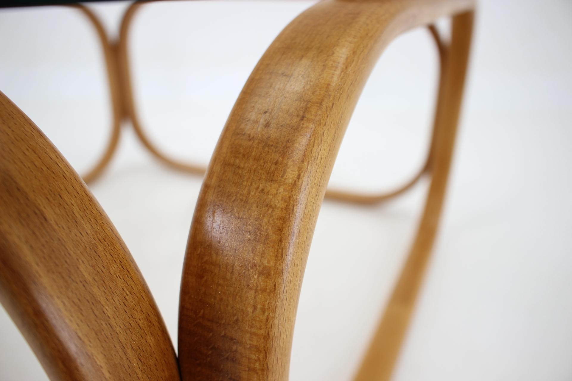 1970s Very Rare Jan Bočan Bentwood Coffee Table, Czechoslovakia 3